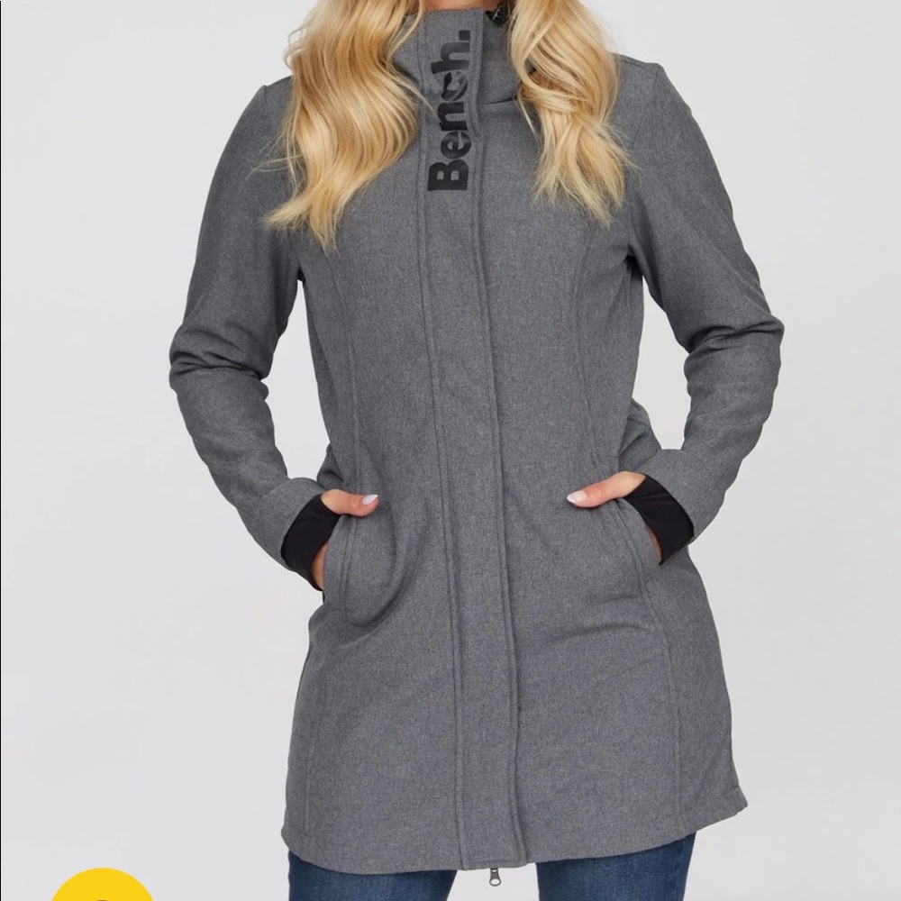 Bench grey long - fleece lined winter jacket